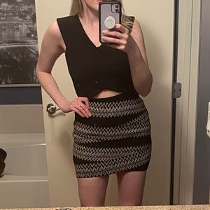 Sexy 2 piece bandage skirt and top